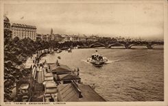England - England - London - London Thames Embankment - CPA