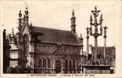Saint Thegonnec CPA Le calvaire et l'ossuaire