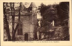 Faouet CPA Vued E co Beard and the staircases