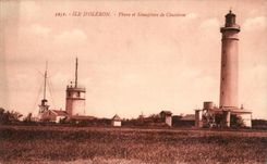 Island of Oleron CPA Lighthouse and semaphore of Chassiron (ligthhouse)