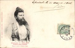 CPA Thaon the Vosges Mrs Delait (Monster woman has beard the Vosges beard) TOP