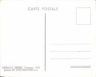 CPM Collection Freres Tonneau 1900 moteur de Dion Bouton (Puteaux) (car automobile)