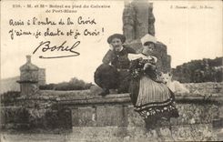 CPA songs of Botrel to the foot of the martyrdom of White Port