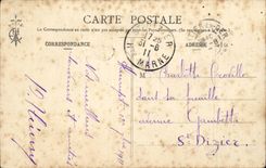 CPA songs of Botrel the lullaby of fiddler TOP (violin)