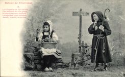 CPA Ruckkehr der Pilgerfahrt Kinder Belleveu Strasse von Rom