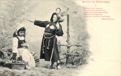 CPA Ruckkehr der Pilgerfahrt Kinder Belleveu Strasse von Rom