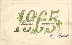 CPA Fantaisie Voeux Bonne annee 1905