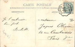 CPA Phantasie-Kind ein dringender Abfertigung Postangestellter stationiert Fernschreiber TOP