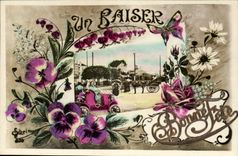 CPA Phantasie ein gutes Festival des Kusses (Entlastungsdiagramm) AUSSERGEWoHNLICH (Automobilschmetterlingsschmetterling)