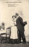 CPA Couple Fantaisie Les commandements du mari 