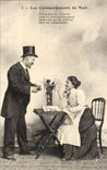 CPA Couple Fantaisie Les commandements du mari 