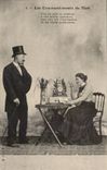 CPA Couple Fantaisie Les commandements du mari 