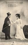 CPA Couple Fantaisie Les commandements de la femme