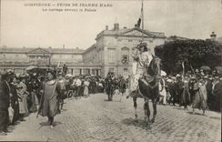 Compiegne CPA Festivals von Jeanne des Bogens die Prozession vor dem Gaumen