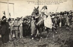 Compiegne CPA Festivals von Jeanne von Bogen (1909) Inspektion der Neuling des Konigs Charles VII auf der Schnur des Turniers
