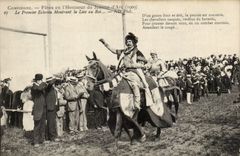 Compiegne CPA Festivals von Jeanne des Bogens (1909) der erste Stadtrat der die Schnur mit dem Konig zeigt