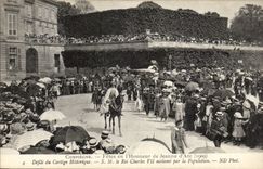 CPA Compiegne die Festivals von Jeanne des Bogens (1909) DEfile historische Prozession Inspektion die der Konig Charles VII durch das populat anerkennt