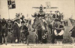 CPA Compiegne Festivals von Jeanne des Bogen Konigs der Waffen (Zahlimpuls F Clermont Donner) sein Seite François Sarloveze Backer