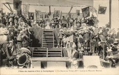 CPA Compiegne Festivals von Jeanne des Bogens tanzen in Virlet (Fraulein Louise und Blanche Mante)