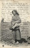CPA Folklore Standard Costumes of Auvergne a shepherdess TOP