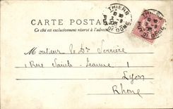 CPA Folklore Standard Costumes of Auvergne a shepherdess TOP