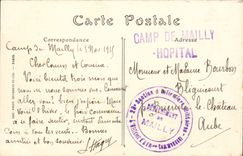 Militaria Camp of Mailly CPA Machine-guns to the mounting (cyclist bicycle)