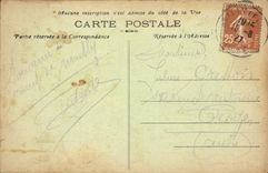 Militaria CAmp of Mailly CPA Obusier of 370 mm ready has to draw (gun)