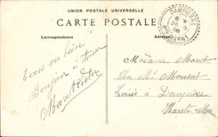 Militaria Camp of Mailly CPA Return of operations (drums)