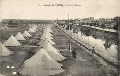 Militaria Camp of Mailly CPA Seen of the tents
