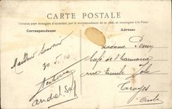 Militaria Camp of Mailly CPA a line of tents