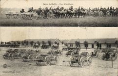 Militaria Camp of Mailly CPA Park of artillery