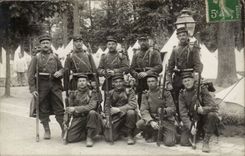 Militaria Camp of Mailly Real photo Ferdinand Duchat Duchesne Henri Gelhay Rouilly Butcher on the Magenta Seine Street Infant