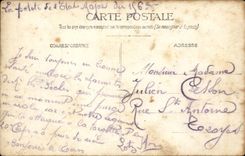 Militaria Camp of Mailly Real photo Side because Motocyclette has Julien Cresson Street St Antoine Troyes