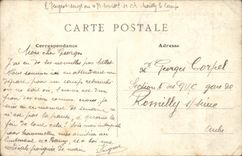 CPA Militaria Camp of Mailly soup