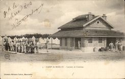 CPA Militaria Camp of Mailly Laundrettes and kitchens