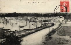 CPA Militaria Camp of Mailly Seen of the tents