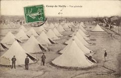 CPA Militaria Camp of Mailly View