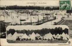 CPA Militaria Camp of Mailly Seen of the tents