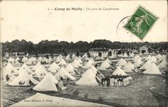 CPA Militaria Camp of Mailly a corner of the camping