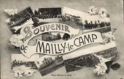 CPA Militaria Camp of Mailly Souvenir