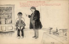 CPA Humour le rire en Bourgogne En consulation (docteur sante doctor)