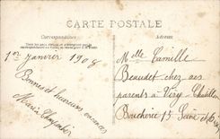 CPA Phantasie-Kind-gluckliches neues Jahr