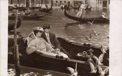 CPA Fantaisie SAlons de Paris Leonce de Joncieres Dans le sillage de Musset