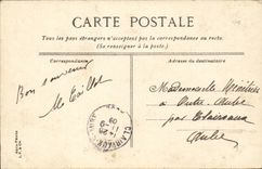 Boulogne on Sea CPA Statue of Doctor Duchenne and the garden of the walls