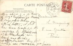 Barbizon - Medallion Rousseau Millet - CPA