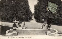 Vittel - Allee of the Park - CPA