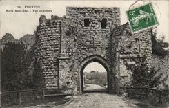 Layered branches - Gate Saint Jean - External Sight - CPA