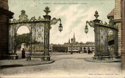 Nancy - Place Stanislas et Grille Jean Lamour - CPA 