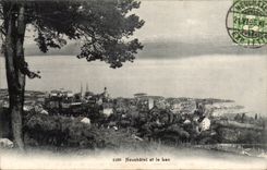 Switzerland - Schweiz - Neuchâtel - and the Lake L - CPA