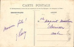 School has Feu - Behind Batteries - horse - CPA